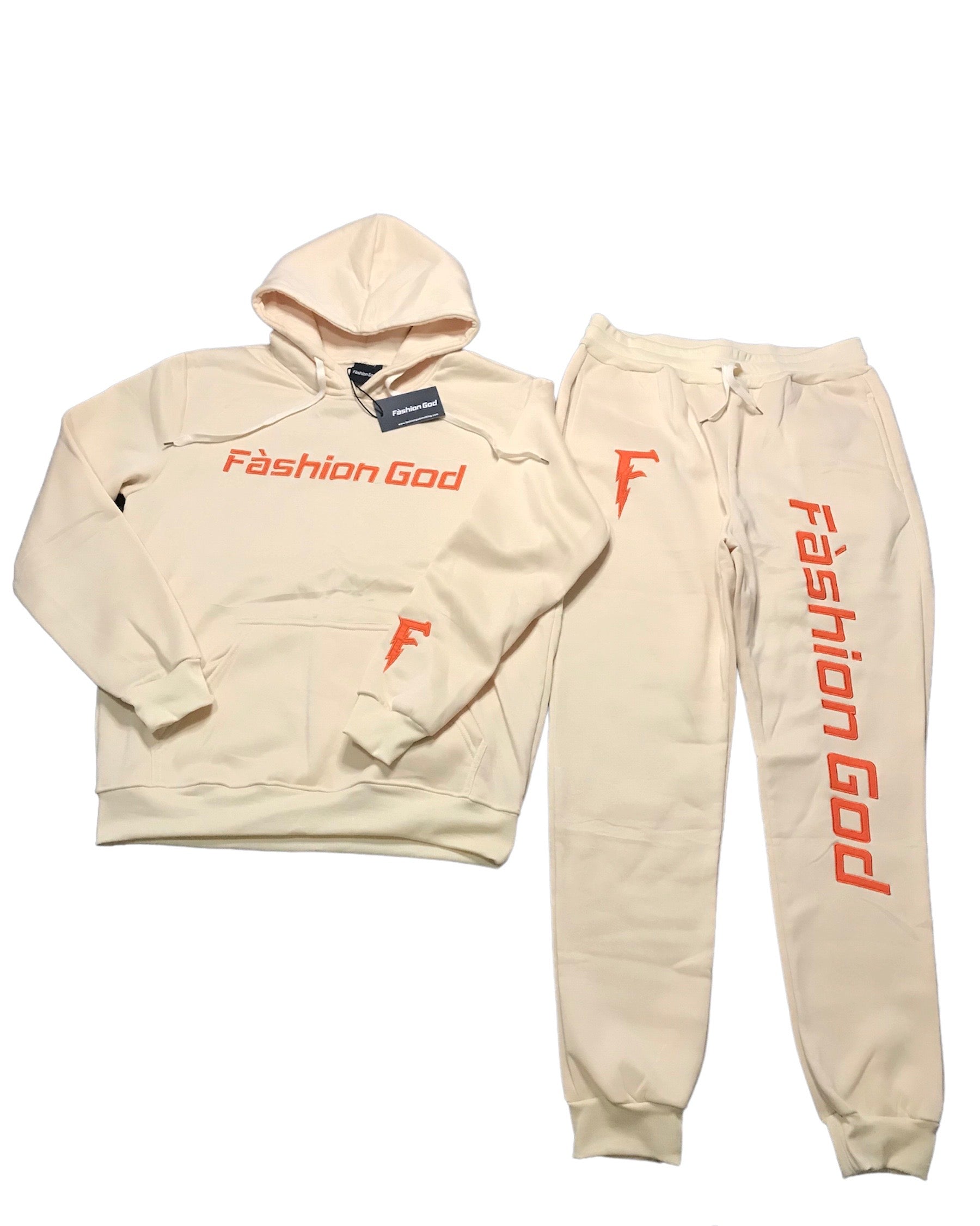 FG Sweatsuit Tan/Orange FashionGod