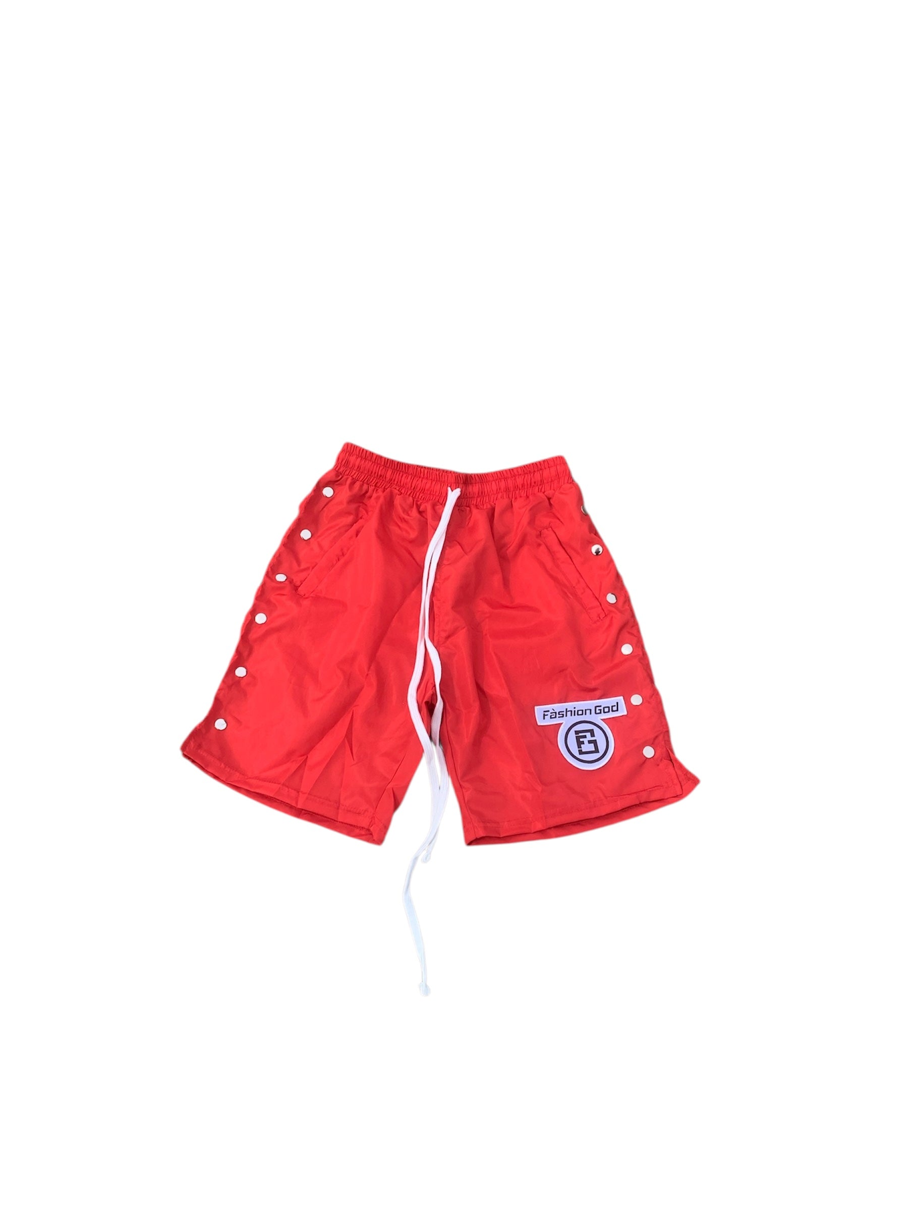 パンツ the red thread studded shorts FG Studded Shorts Red – FashionGod